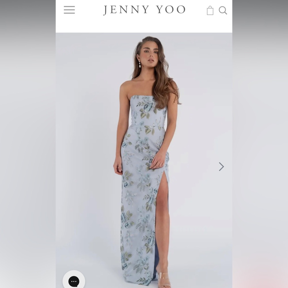 Jenny Yoo Mercy dress in Enchanted Floral Serenity Blue